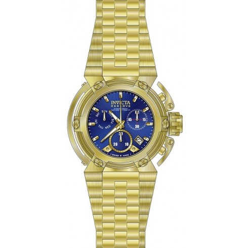 Invicta Reserve Chronograph Blue Dial Gold-plated Men's Watch 18338 watches
