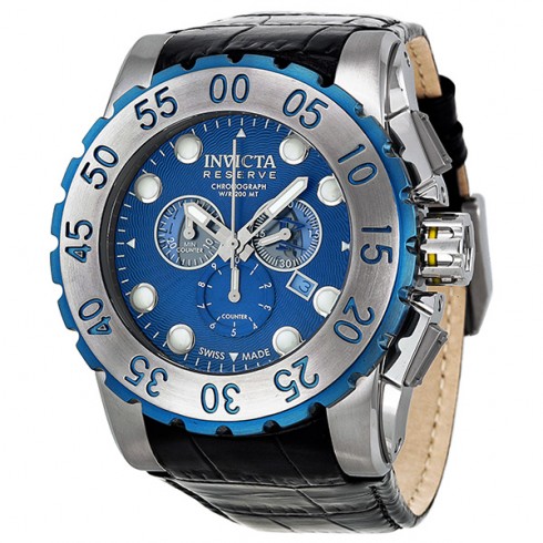 Invicta Reserve Chronograph Blue Dial Stainless Steel Men's Watch 11023 watches