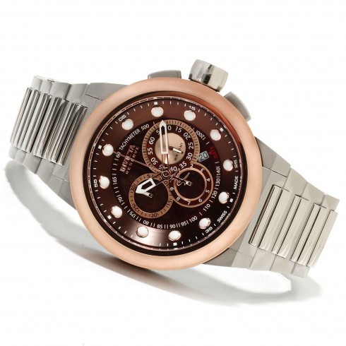 Invicta Reserve Chronograph Brown Dial Gold-tone PVD Stainless Steel Men's Watch 14303 watches