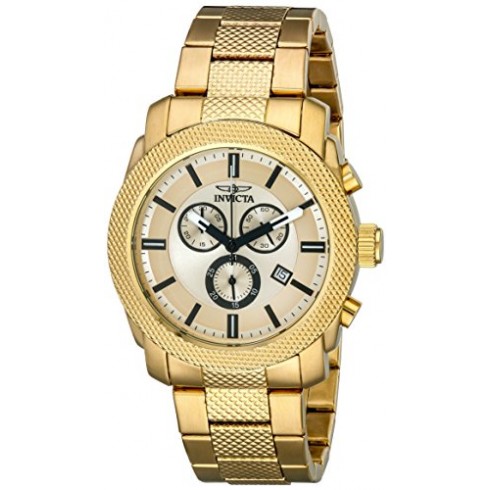 Invicta Reserve Chronograph Champagne Dial 18kt Gold-plated Men's Watch 18014 watches
