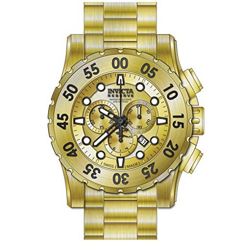 Invicta Reserve Chronograph Gold Dial Gold-plated Men's Watch 17379 watches