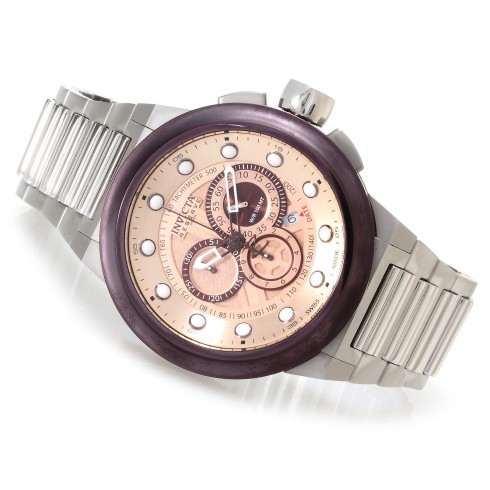 Invicta Reserve Chronograph Gold-tone Dial Stainless Steel Men's Watch 14304 watches