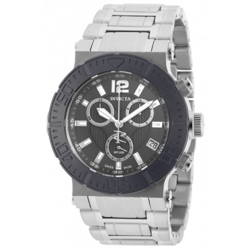 Invicta Reserve Chronograph Grey Dial Stainless Steel Men's Watch 19597 watches
