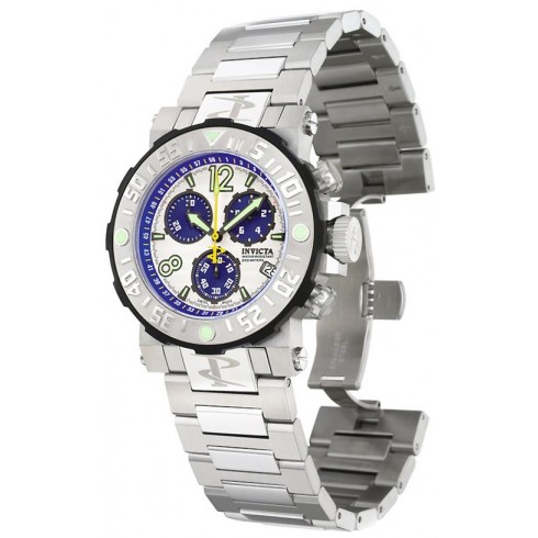 Invicta Reserve Chronograph Silver Dial Stainless Steel Men's Watch 6130 watches