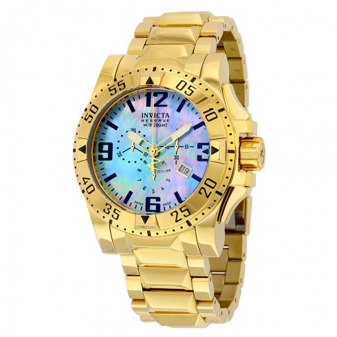Invicta Reserve Collection Chronograph 18k Gold-Plated Men's Watch 6257 watches