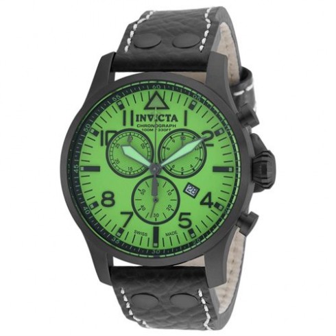 Invicta Reserve Green Dial Black Stainless Steel Men's Chronograph Watch 19754 watches