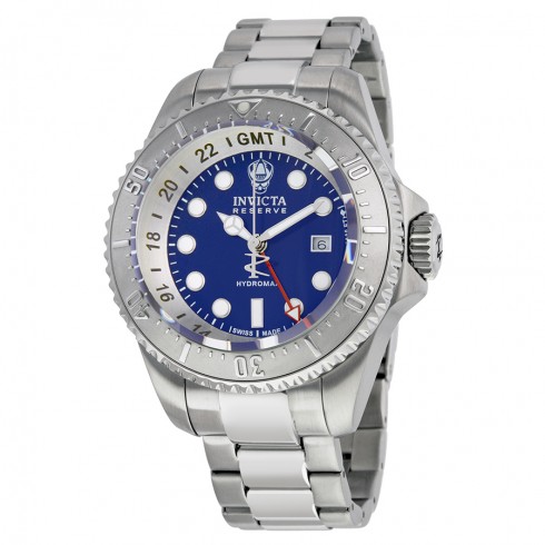 Invicta Reserve Hydromax GMT Blue Dial Stainless Steel Men's Watch 16959 watches