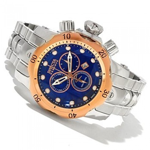 Replica Invicta Reserve Mid-Size Venom Chronograph Blue Dial Stainless Steel Men's Watch 10793 Watch