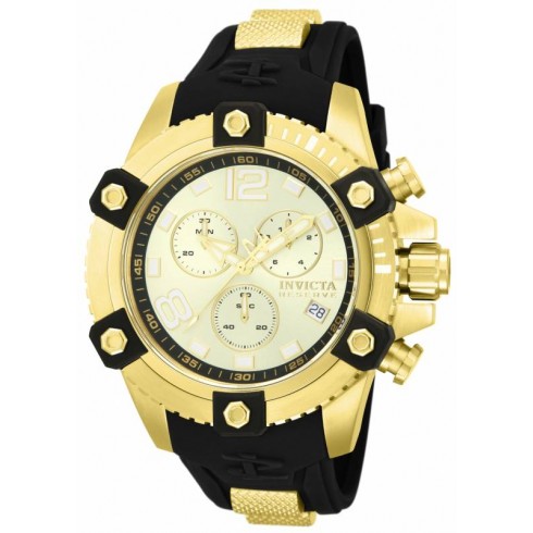 Invicta Reserve Mother of Pearl Black Polyurethane Men's Watch 80362 watches