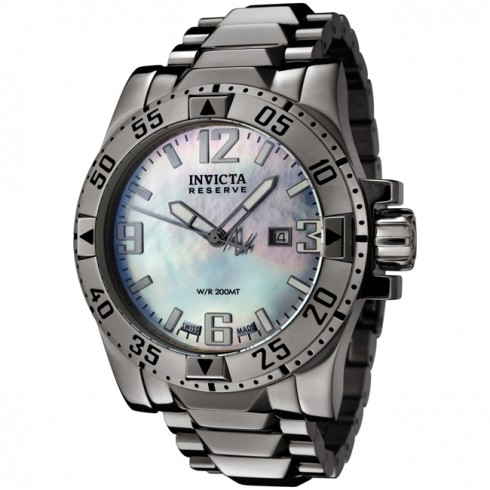 Invicta Reserve Mother of Pearl Dial Stainless Steel Men's Watch 0515 watches