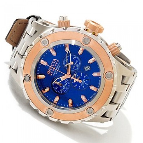 Invicta Reserve Subaqua Chronograph Blue Dial Rose Gold-tone Men's Watch 10081 watches
