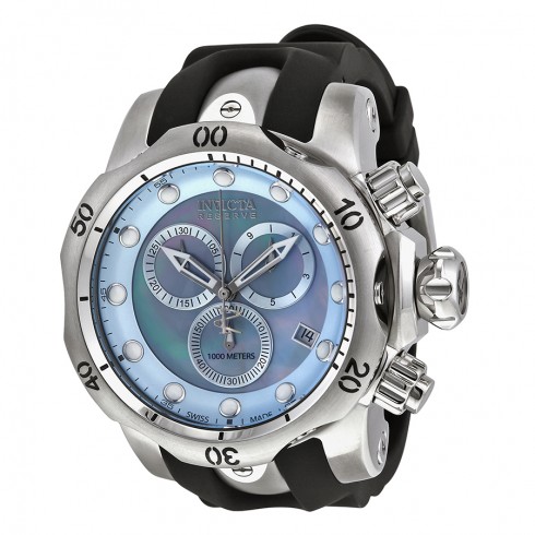 Invicta Reserve Subaqua Venom Chronograph Mother of Pearl Dial Black Polyurethane Men's Watch 6118 watches