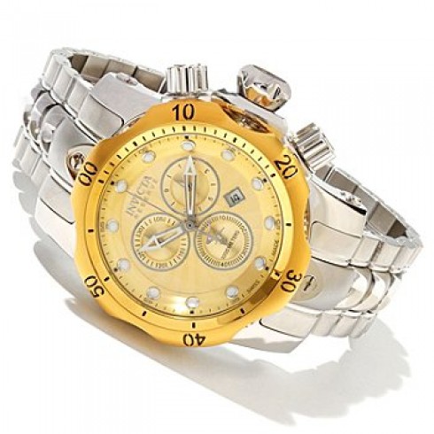 Invicta Reserve Venom Chronograph Champagne Dial Stainless Steel Men's Watch 10803 watches