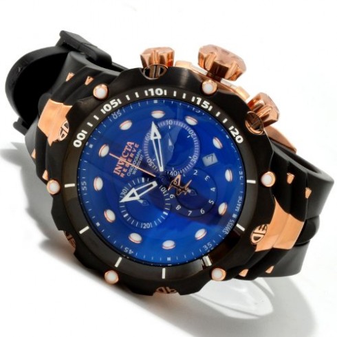 Invicta Reserve Venom II Chronograph Blue Dial Black Polyurethane Men's Watch 1525 watches