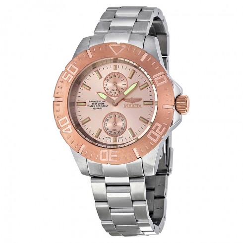 Invicta Rose Dial Stainless Steel Men's Watch 14347 watches