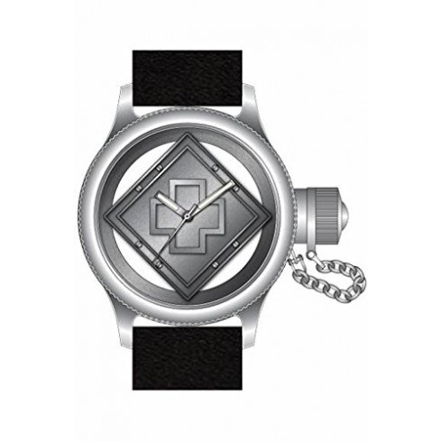 Replica Invicta Russian Dive Clear Dial Black Leather Men's Watch 14774 Watch