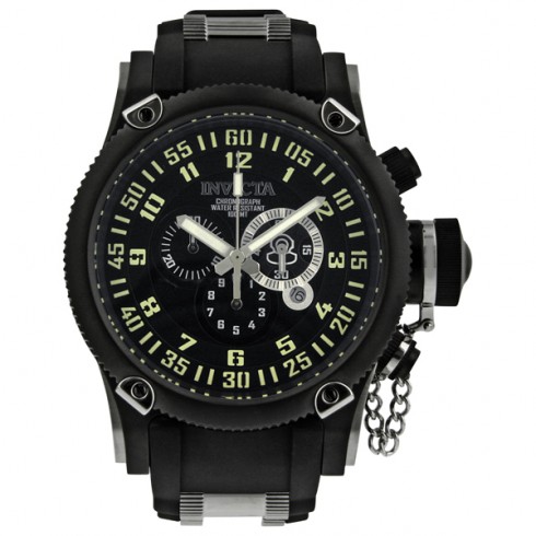 Invicta Russian Diver Black Dial Chronograph Men's Watch 0517 watches