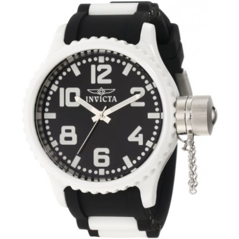 Invicta Russian Diver Black Dial Polyurethane With Ceramic Barrels Quartz Men's Watch 1935 watches