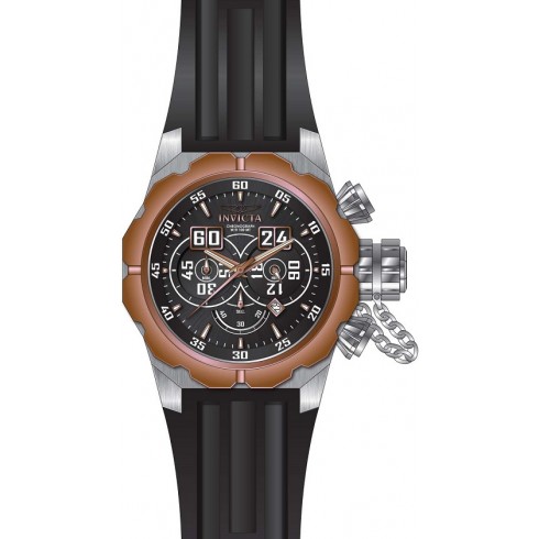 Invicta Russian Diver Chronograph Black Dial Black Silicone Men's Watch 21631 watches