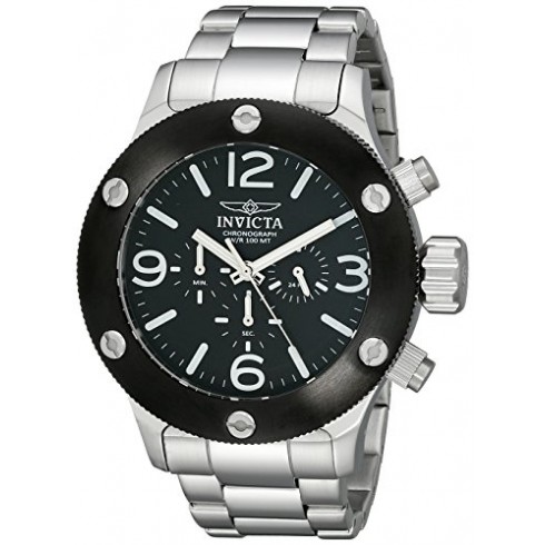 Invicta Russian Diver Chronograph Black Dial Stainless Steel Men's Watch 18583 watches