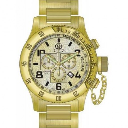 Invicta Russian Diver Chronograph Champagne Dial Gold Ion-plated Men's Watch 15473 watches