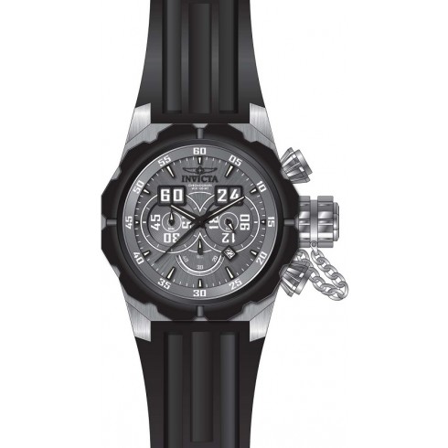 Invicta Russian Diver Chronograph Grey Dial Black Silicone Men's Watch 21629 watches