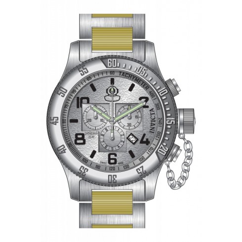 Invicta Russian Diver Chronograph Silver Dial Two-tone Men's Watch 15472 watches