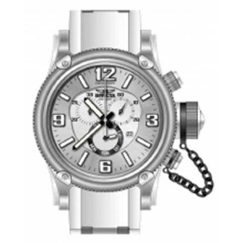 Invicta Russian Diver Chronograph Silver Dial White Rubber Men's Watch 11365 watches