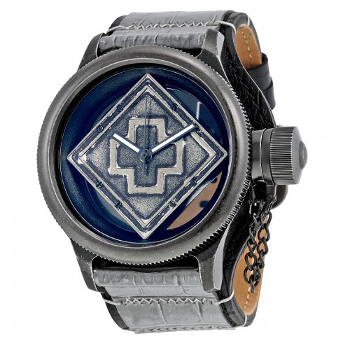 Invicta Russian Diver Distressed Sone and See-thru Dial Stone and Black Leather Swiss Quartz Men's Watch 17647 watches