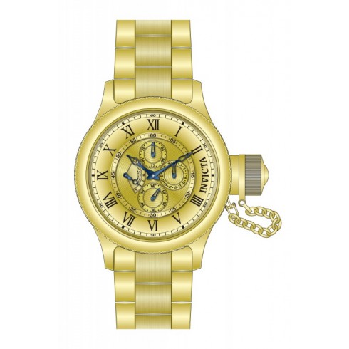 Invicta Russian Diver Multi-Channel Gold Dial Gold-tone Men's Watch 15931 watches