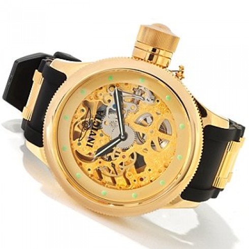 Invicta Russian Diver Skeletonized Mechanical Gold-tone Men's Watch 1243 watches