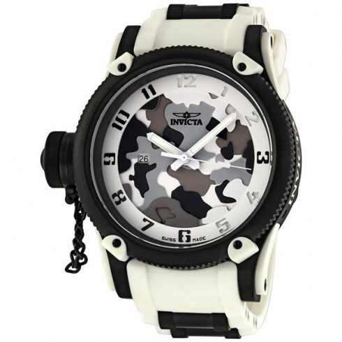 Invicta Russian Diver Special Ops White Siberian Tiger Men's Watch 1195 watches