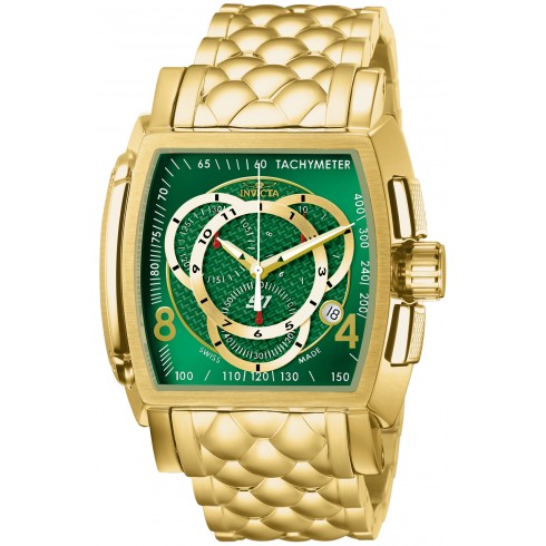 Invicta S1 Collection Chronograph Green Dial 18kt Gold-Plated Stainless Steel Watch 6465 watches