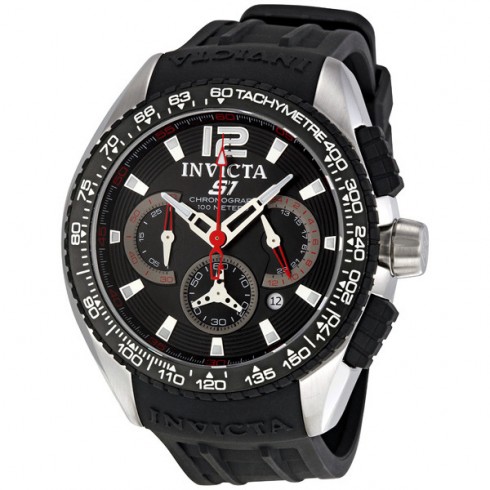 Invicta S1 Racing Chronograph Black Dial Stainless Steel Men's Watch 1453 watches