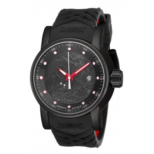 Invicta S1 Rally Automatic Black Dial Black Polyurethane Men's Watch 18213 watches