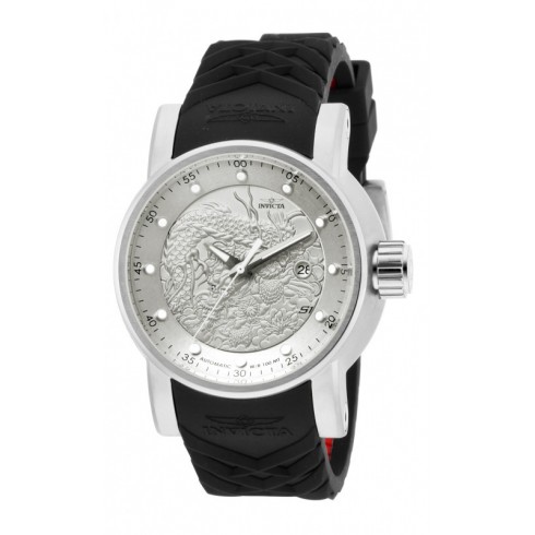 Invicta S1 Rally Automatic Silver Dial Black Silicone Men's Watch 15862 watches