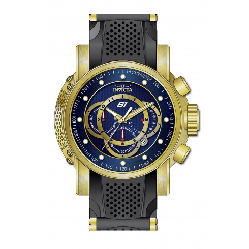 Invicta S1 Rally Blue Dial Gold-plated Stainless Steel Men's Watch 19328 watches