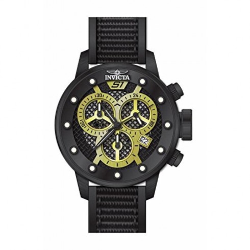 Invicta S1 Rally Chronograph Black Dial Black Polyurethane Men's Watch 19624 watches