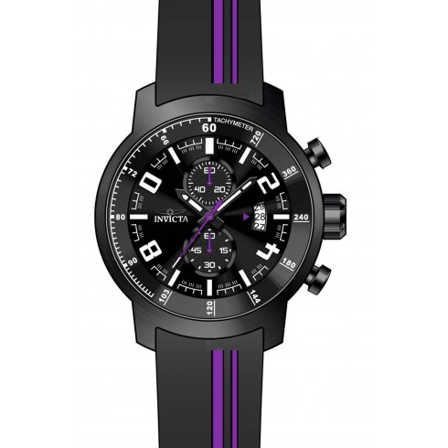 Invicta S1 Rally Chronograph Black Dial Black Silicone Men's Watch 20219 watches