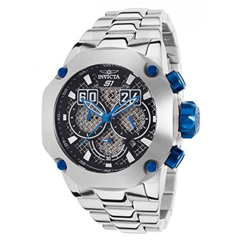 Invicta S1 Rally Chronograph Black Dial Stainless Steel Men's Watch 19430 watches