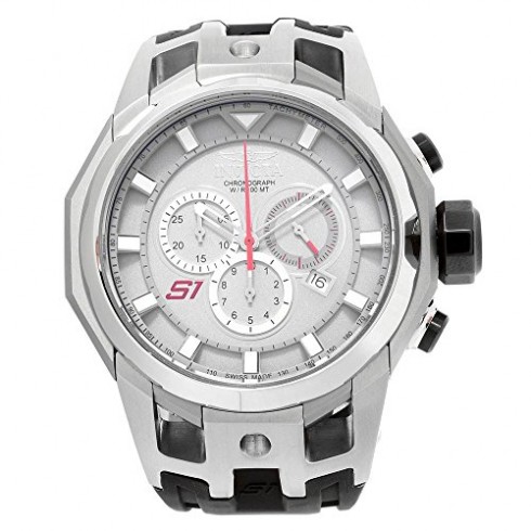 Invicta S1 Rally Chronograph Grey Dial Black Polyurethane Men's Watch 16811 watches