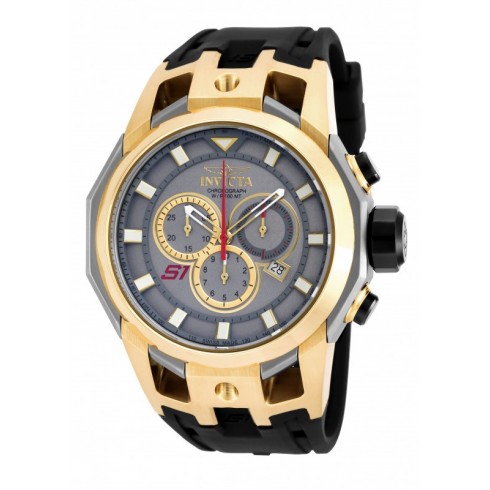 Invicta S1 Rally Chronograph Grey Dial Black Polyurethane Men's Watch 16813 watches