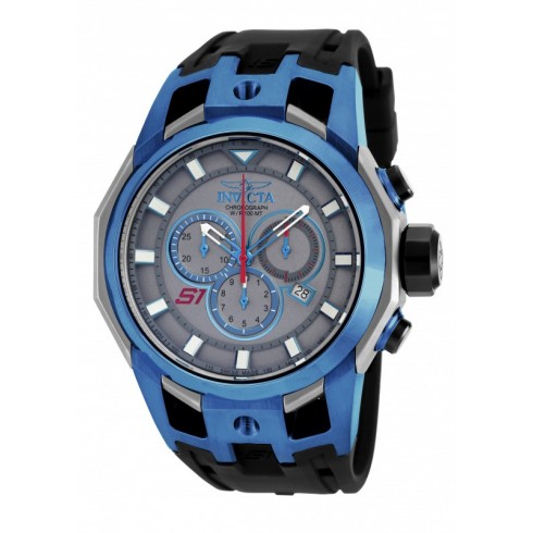 Invicta S1 Rally Chronograph Grey Dial Black Polyurethane Men's Watch 16814 watches