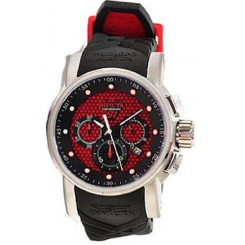 Invicta S1 Rally Chronograph Red Dial Black Rubber Strap Men's Watch 12137 watches