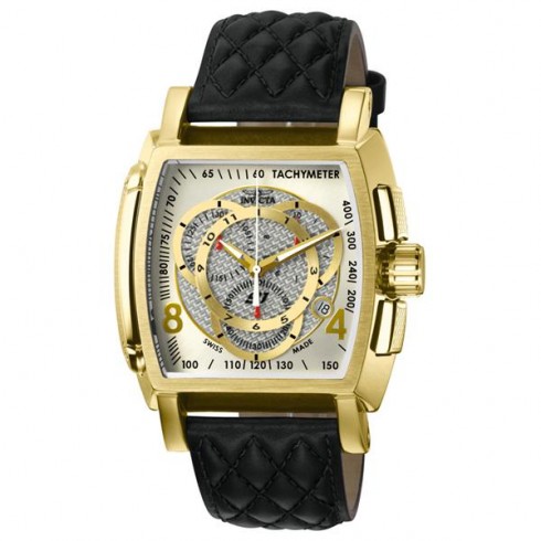 Invicta S1 Rally Chronograph Silver Dial Black Leather Men's Watch 5662 watches
