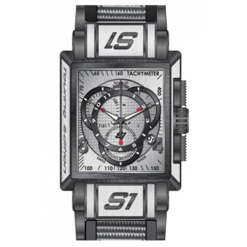 Invicta S1 Rally Chronograph Silver-tone Carbon Fiber Dial Gunmetal PVD Men's Watch 13922 watches