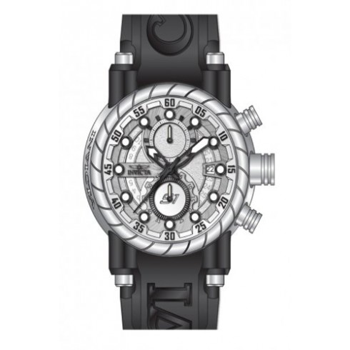 Invicta S1 Rally Chronograph Silver-tone Dial Black Polyurethane Band Men's Watch 14184 watches