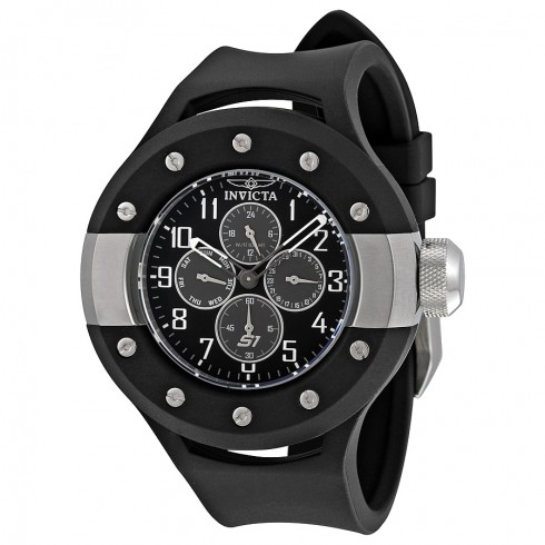 Invicta S1 Rally Multi-Function Black Dial Black Rubber Men's Watch 17384 watches