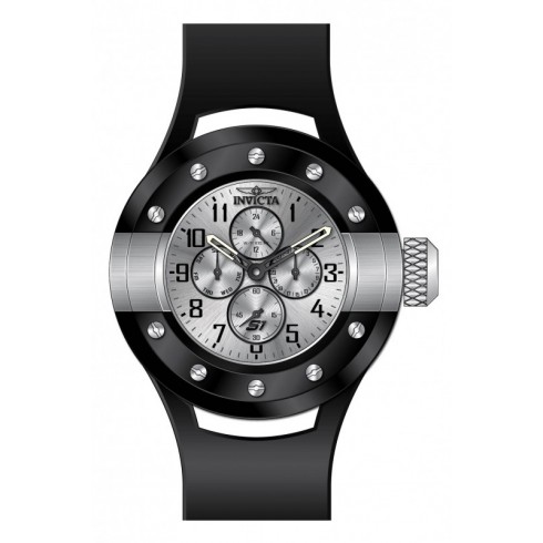Invicta S1 Rally Multi-Fuction Silver Dial Black Polyurethane Men's Watch 17389 watches