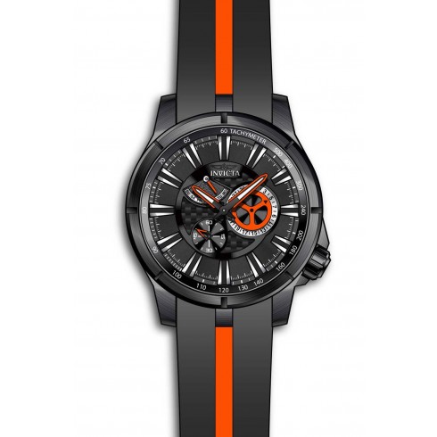 Invicta S1 Rally Multi-Function Black Dial Black and Orange Polyurethane Men's Watch 20335 watches